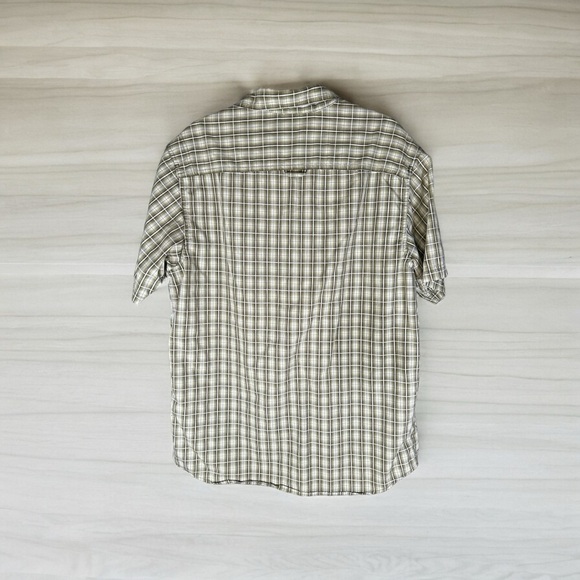 Mens Columbia Short Sleeve Plaid Button Front Shirt Size Large - Picture 2 of 3